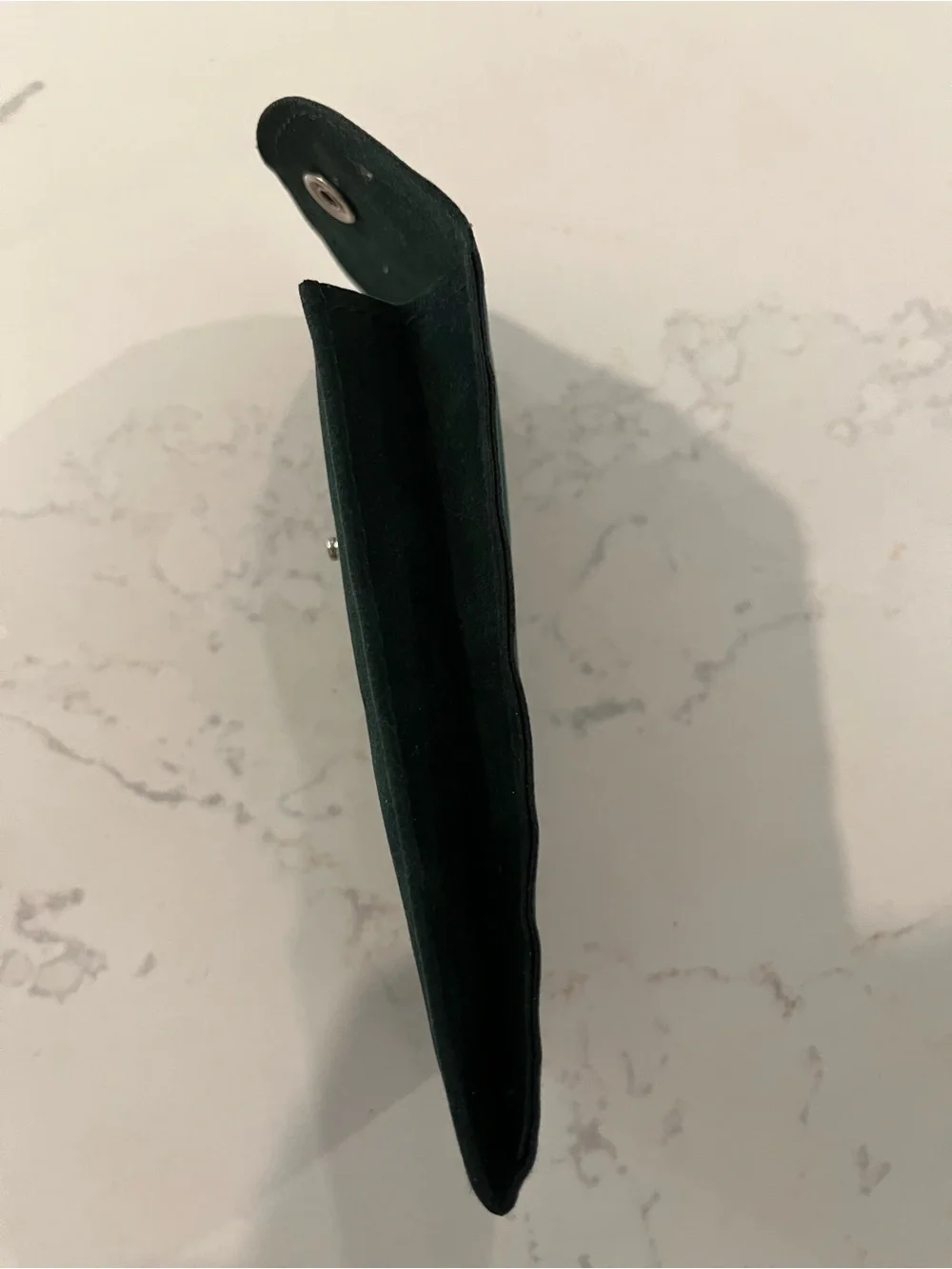 Green Watch Travel/Service Pouch with Snap Closure.